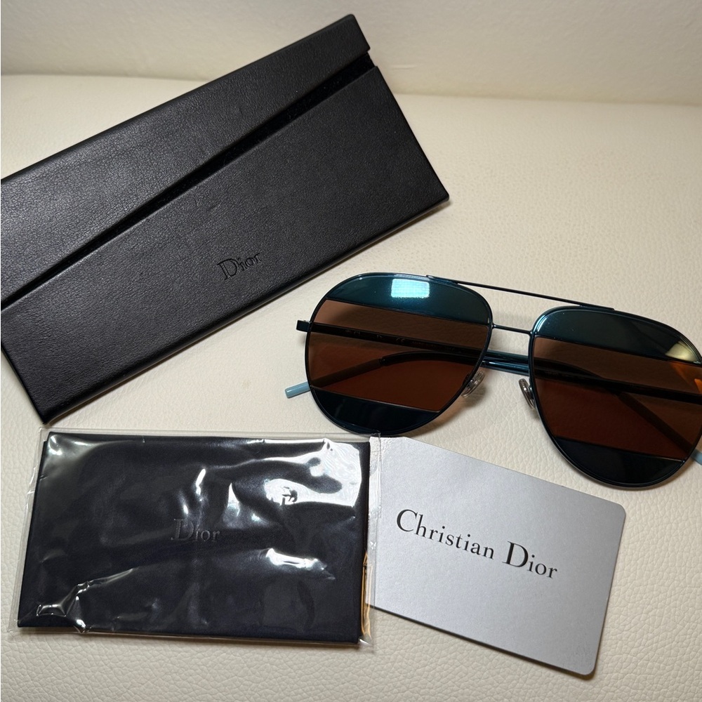 Christian Dior Split1 blue unisex sunglasses (authentic)